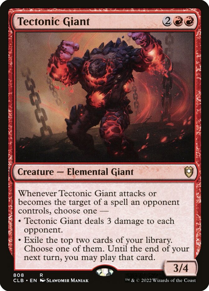 Tectonic Giant (808) - Commander Legends: Battle for Baldur's Gate (CLB)
