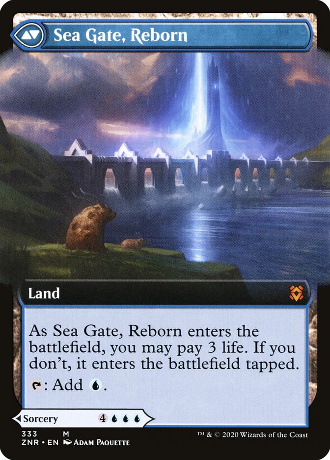 Sea Gate Restoration // Sea Gate, Reborn (333) - Zendikar Rising (ZNR)