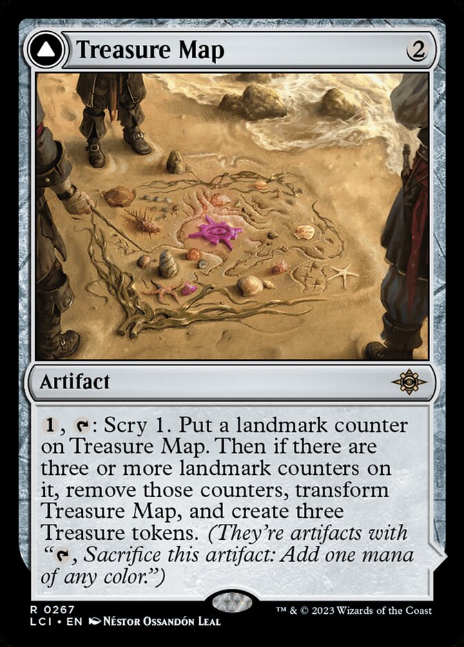 Treasure Map // Treasure Cove (267) - The Lost Caverns of Ixalan (LCI)