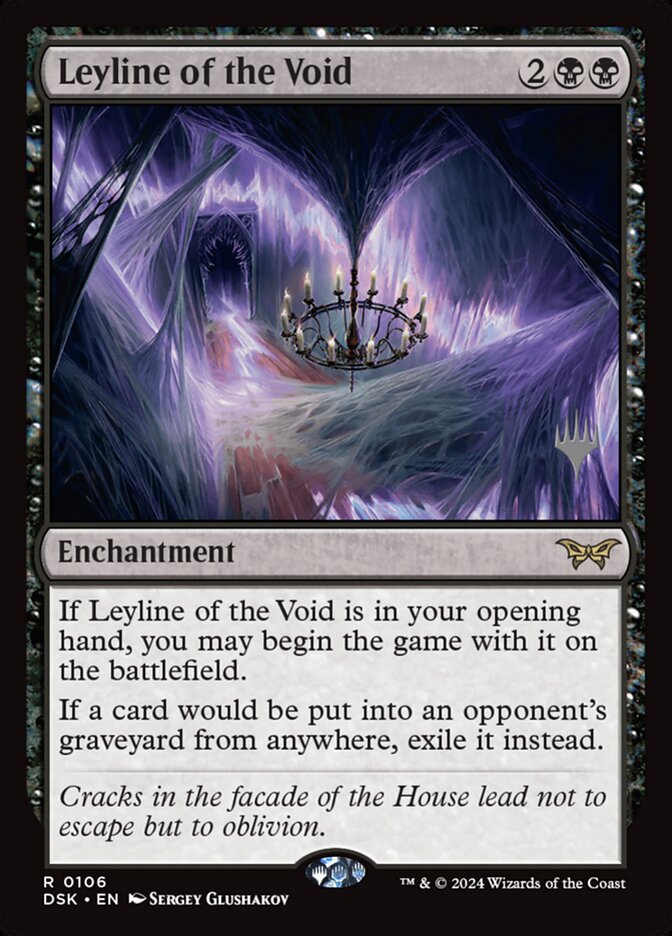 Leyline of the Void (106p) - Duskmourn: House of Horror Promos (PDSK)