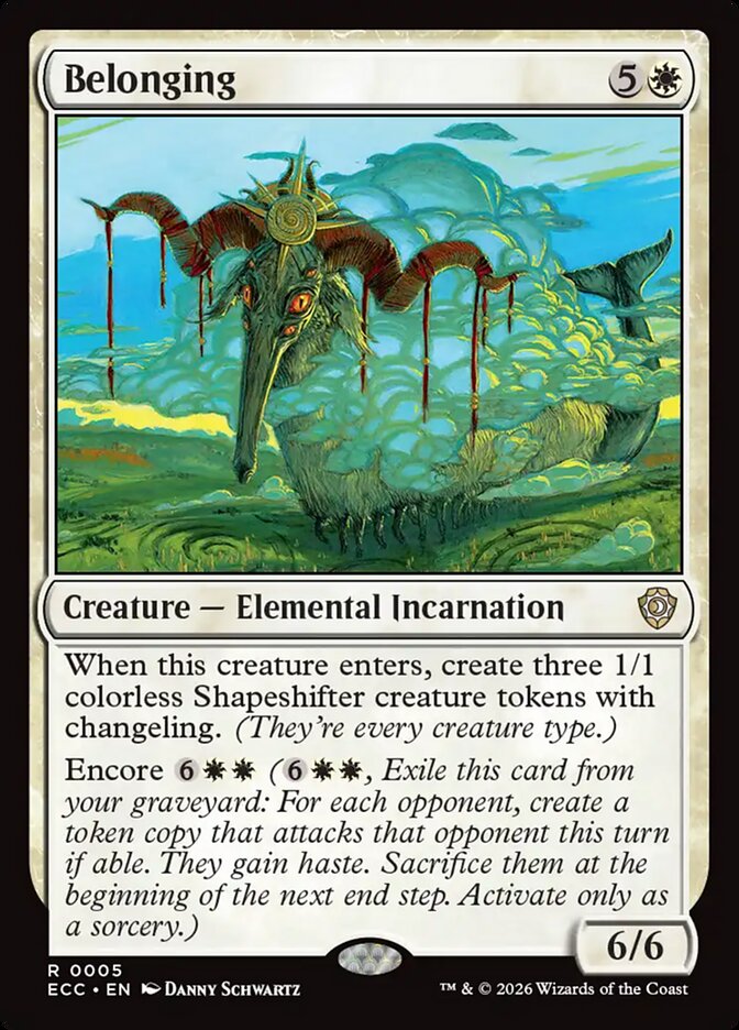 Belonging (5) - Lorwyn Eclipsed Commander (ECC)