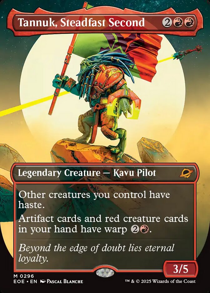 Tannuk, Steadfast Second (296) - [Foil, Borderless] Edge of Eternities (EOE)