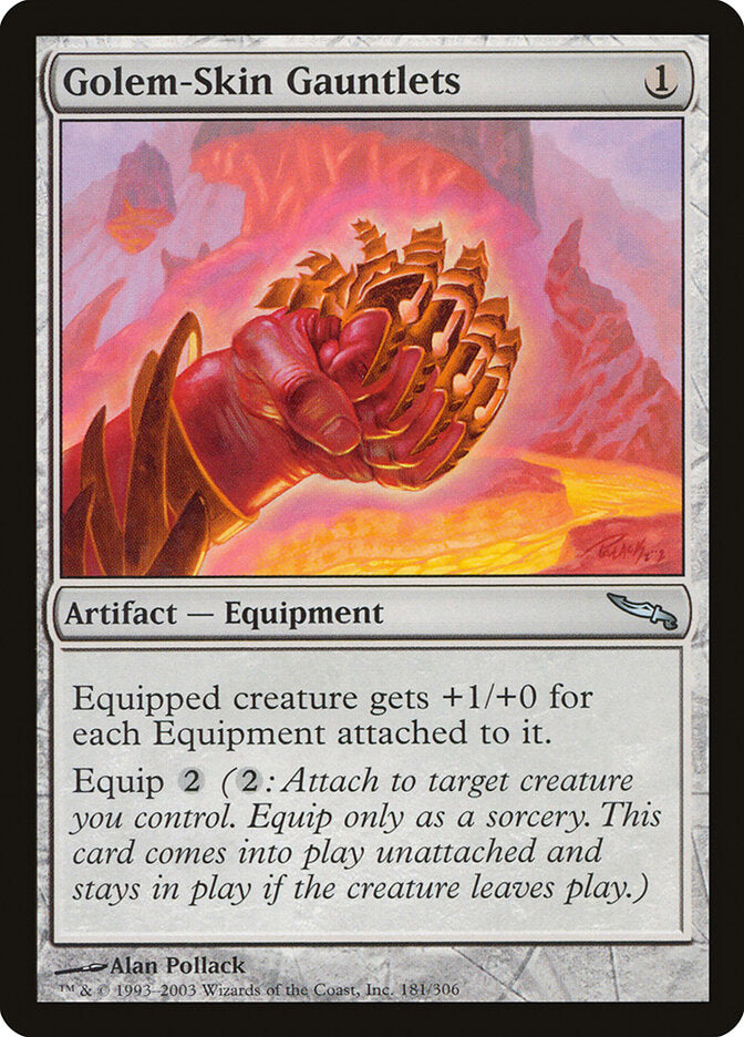Golem-Skin Gauntlets (181) - Mirrodin (MRD)
