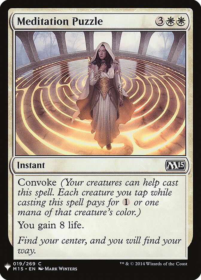 Meditation Puzzle (M15-19) - The List (PLST)