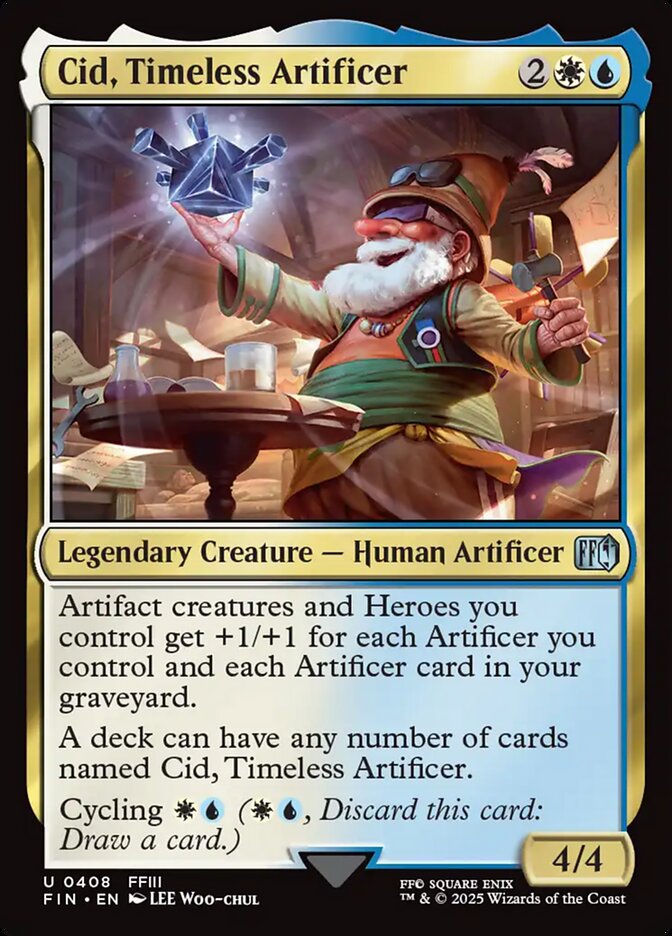 Cid, Timeless Artificer (408) - [Foil] Final Fantasy (FIN)