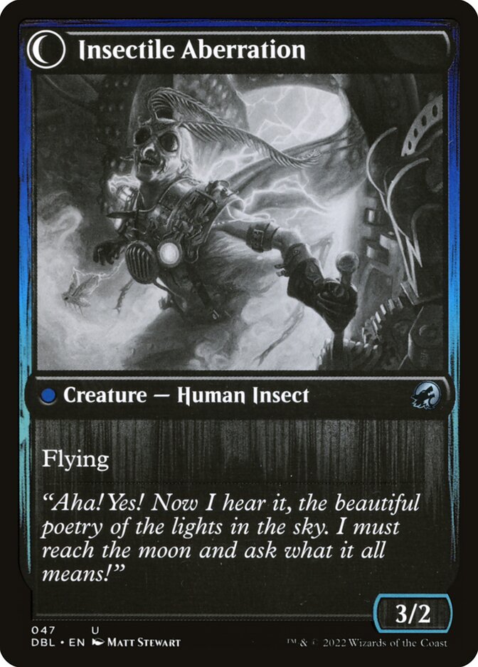 Delver of Secrets // Insectile Aberration (47) - Innistrad: Double Feature (DBL)