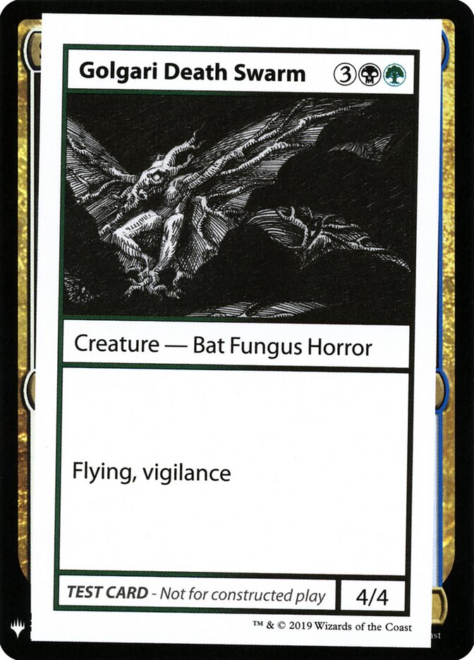 Golgari Death Swarm (91) - Mystery Booster Playtest Cards 2019 (CMB1)