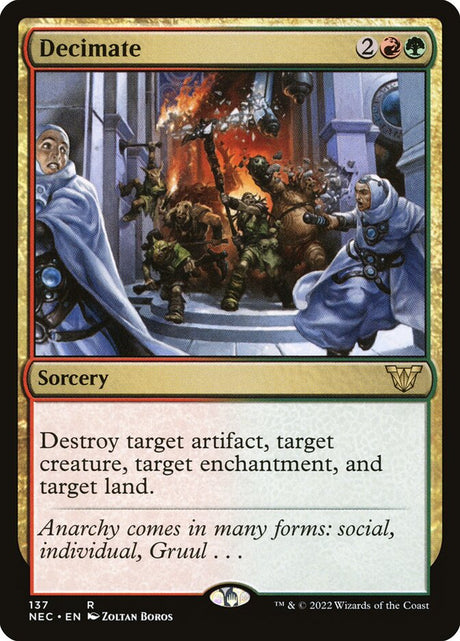 Decimate (137) - Neon Dynasty Commander (NEC)