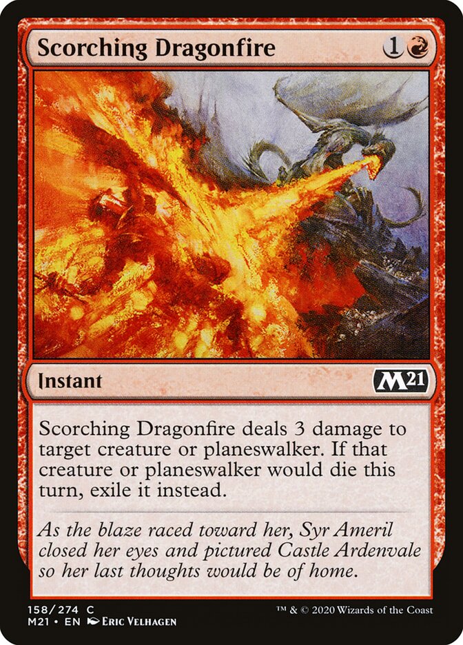 Scorching Dragonfire (158) - Core Set 2021 (M21)