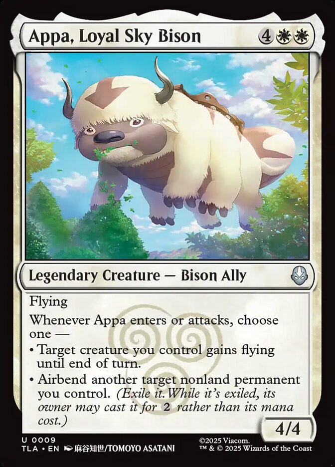 Appa, Loyal Sky Bison (9) - Avatar: The Last Airbender (TLA)