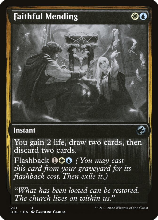 Faithful Mending - [Foil] Innistrad: Double Feature (DBL)