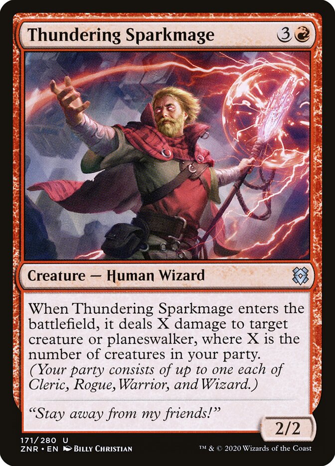 Thundering Sparkmage (171) - Zendikar Rising (ZNR)