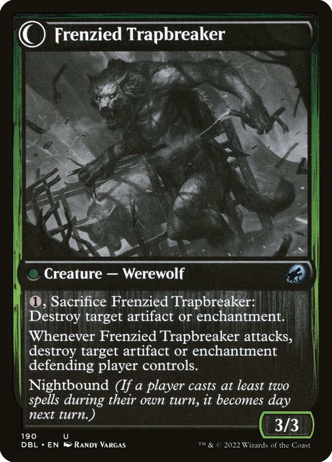 Outland Liberator // Frenzied Trapbreaker (190) - Innistrad: Double Feature (DBL)