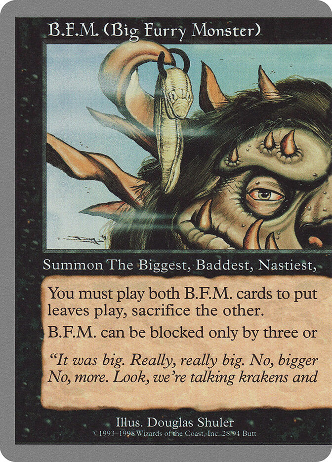 B.F.M. (Big Furry Monster) (28) - Unglued (UGL)