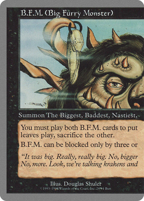 B.F.M. (Big Furry Monster) (28) - Unglued (UGL)