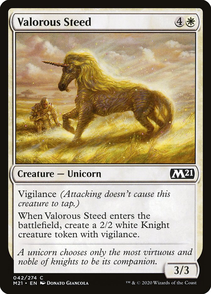 Valorous Steed (42) - Core Set 2021 (M21)