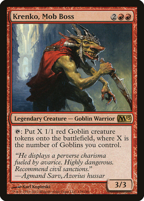 Krenko, Mob Boss (138) - Magic 2013 (M13)