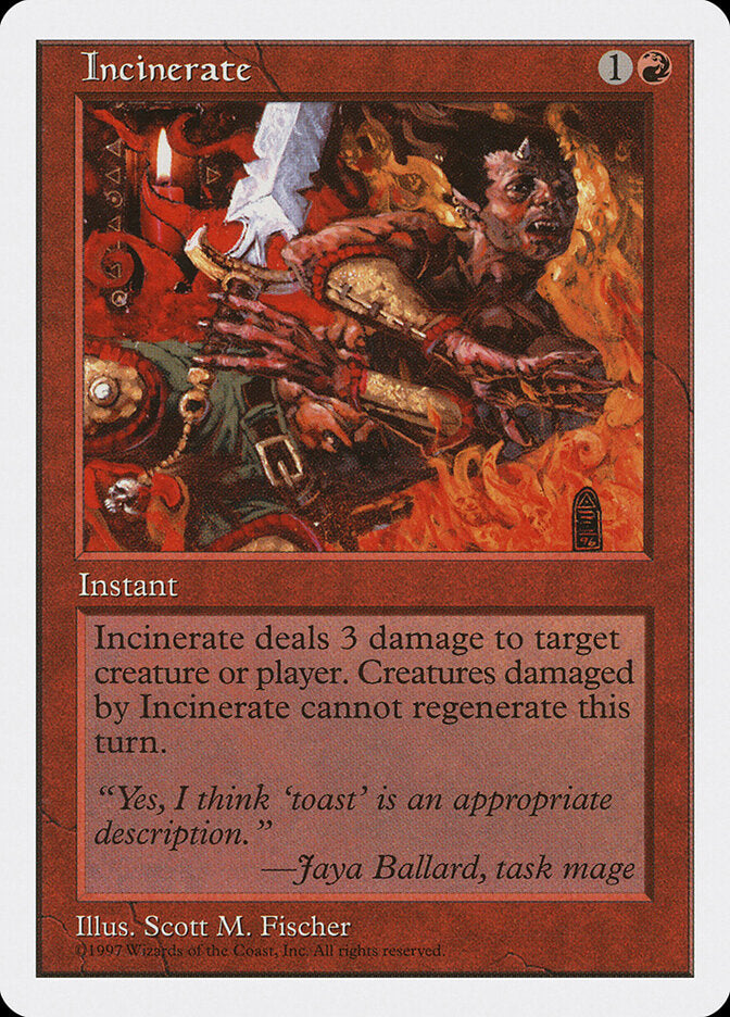 Incinerate (242) - Fifth Edition (5ED)