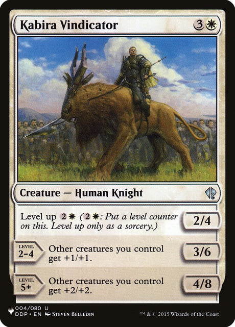 Kabira Vindicator (DDP-4) - The List (PLST)