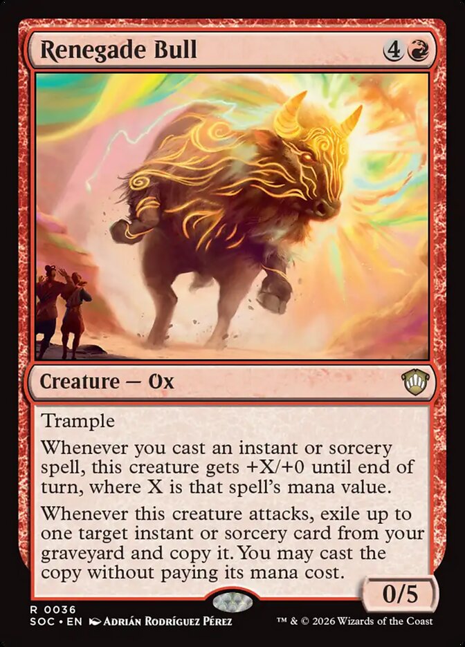 Renegade Bull (36) - Secrets of Strixhaven Commander (SOC)