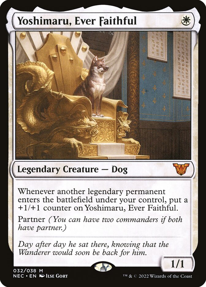 Yoshimaru, Ever Faithful (32) - Neon Dynasty Commander (NEC)