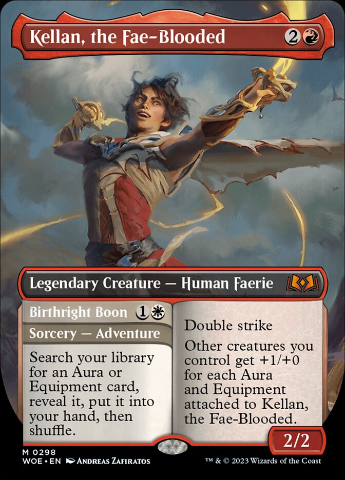 Kellan, the Fae-Blooded // Birthright Boon (298) - Wilds of Eldraine (WOE)