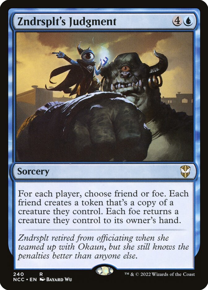Zndrsplt's Judgment (240) - New Capenna Commander (NCC)