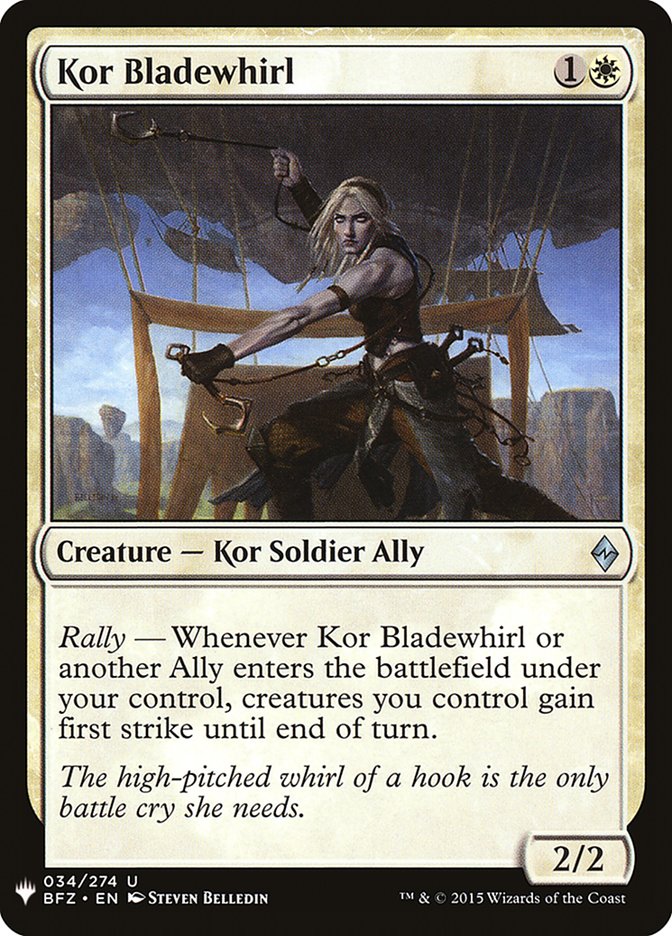 Kor Bladewhirl - The List (PLST)