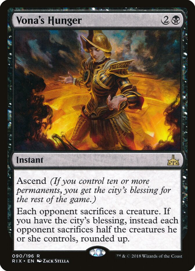 Vona's Hunger (90) - Rivals of Ixalan (RIX)