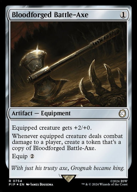Bloodforged Battle-Axe (754) - Fallout (PIP)