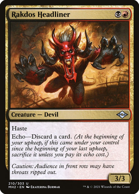 Rakdos Headliner (210) - Modern Horizons 2 (MH2)
