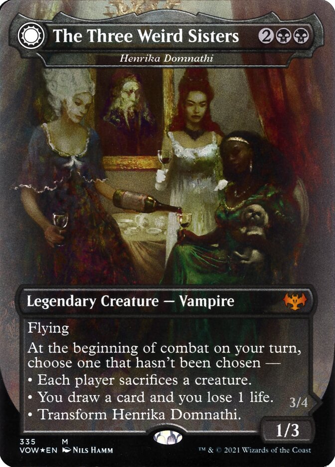 The Three Weird Sisters - Henrika Domnathi // Henrika, Infernal Seer (335) - Innistrad: Crimson Vow (VOW)