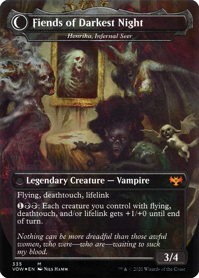 The Three Weird Sisters - Henrika Domnathi // Henrika, Infernal Seer (335) - Innistrad: Crimson Vow (VOW)