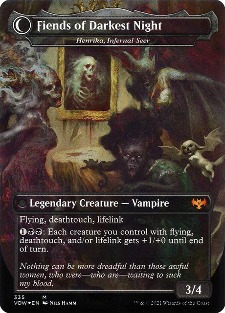 The Three Weird Sisters - Henrika Domnathi // Henrika, Infernal Seer (335) - Innistrad: Crimson Vow (VOW)