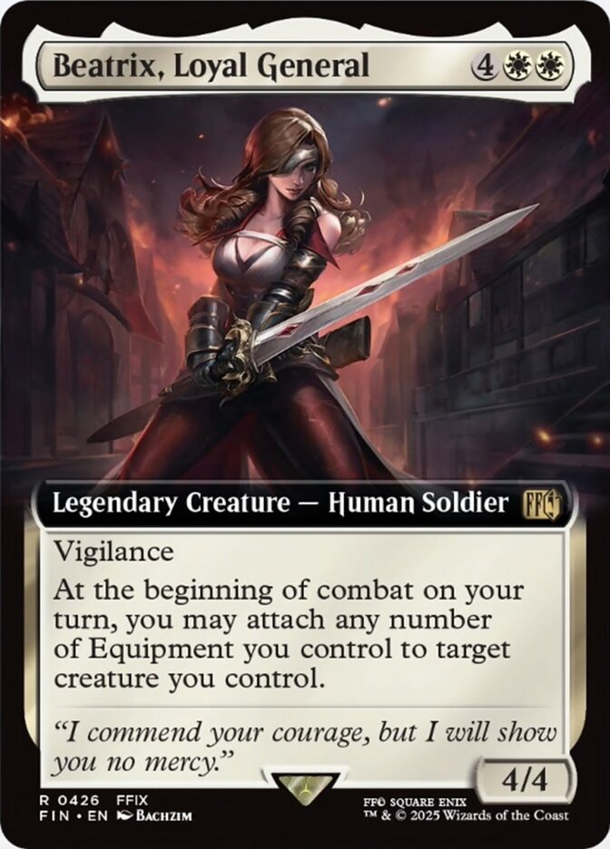 Beatrix, Loyal General (426) - [Foil, Extended Art] Final Fantasy (FIN)