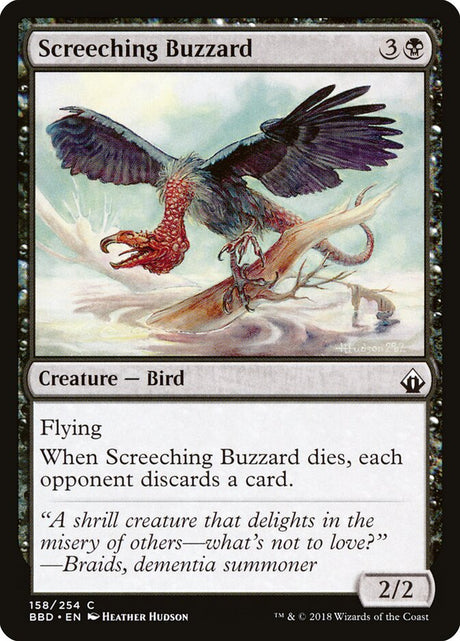 Screeching Buzzard (158) - Battlebond (BBD)