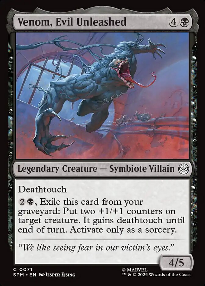 Venom, Evil Unleashed (71) - [Foil] Marvel's Spider-Man (SPM)