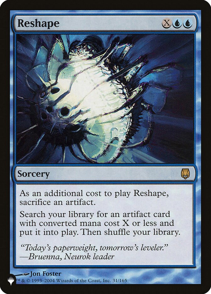 Reshape (DST-31) - The List (PLST)