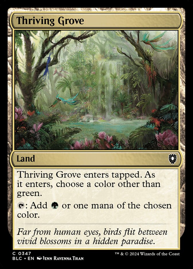 Thriving Grove (347) - Bloomburrow Commander (BLC)