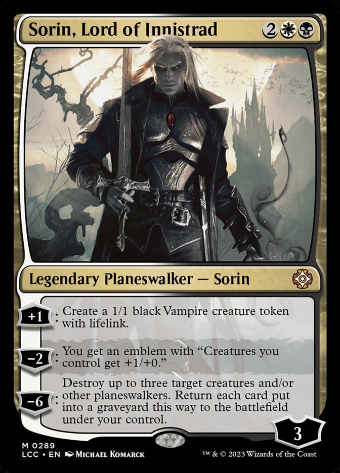 Sorin, Lord of Innistrad (289) - The Lost Caverns of Ixalan Commander (LCC)