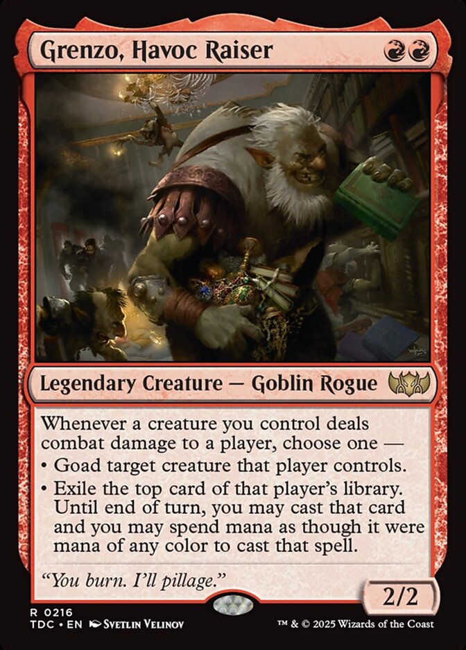 Grenzo, Havoc Raiser (216) - Tarkir: Dragonstorm Commander (TDC)