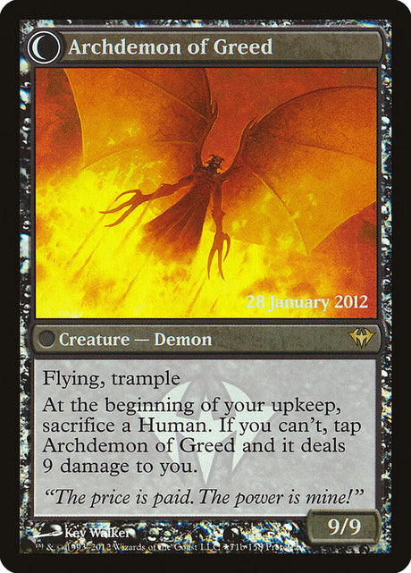 Ravenous Demon // Archdemon of Greed (71★) - Dark Ascension Promos (PDKA)