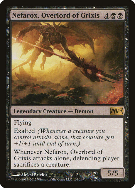 Nefarox, Overlord of Grixis (103) - Magic 2013 (M13)