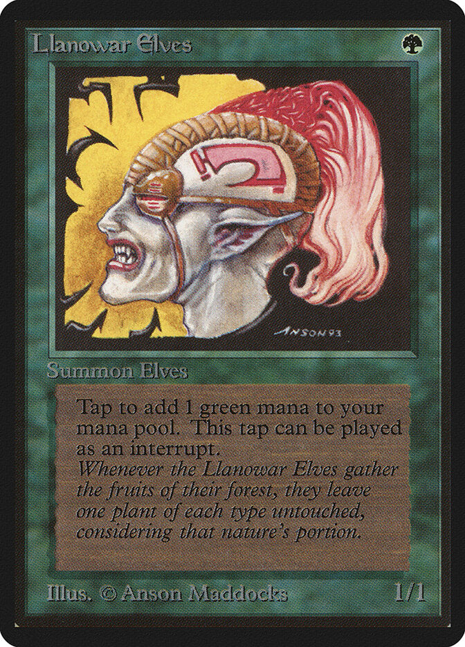 Llanowar Elves (211) - Limited Edition Beta (LEB)