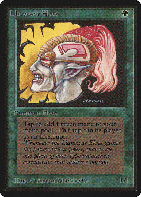 Llanowar Elves (211) - Limited Edition Beta (LEB)