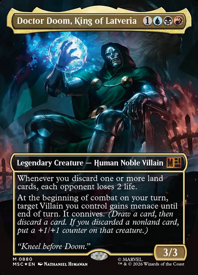 Doctor Doom, King of Latveria (880) - Marvel Super Heroes Commander (MSC)