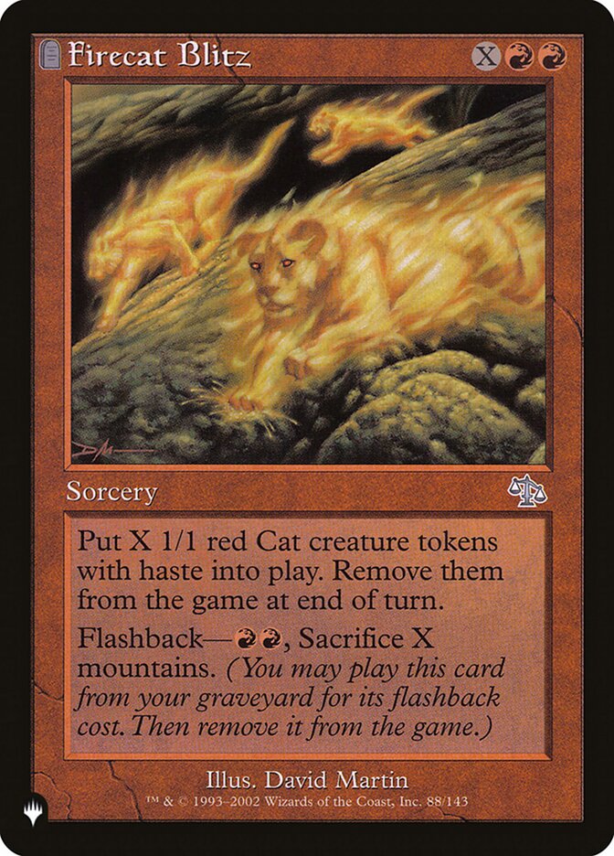 Firecat Blitz (JUD-88) - The List (PLST)