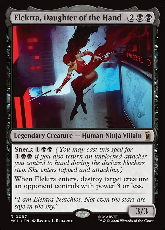 Elektra, Daughter of the Hand (97) - Marvel Super Heroes (MSH)