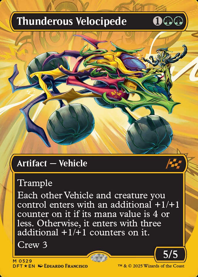 Thunderous Velocipede - [First Place Foil, Borderless] Aetherdrift (DFT)