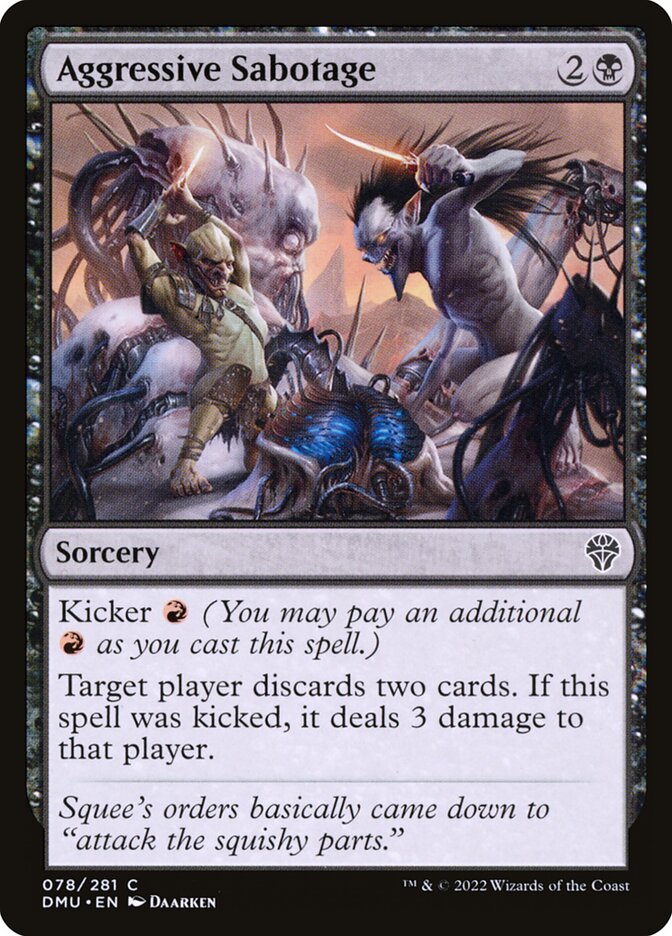 Aggressive Sabotage (78) - Dominaria United (DMU)